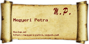 Megyeri Petra névjegykártya